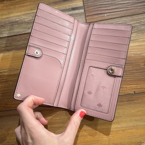 Kate Spade light pink/mauve wallet - Picture 2 of 4